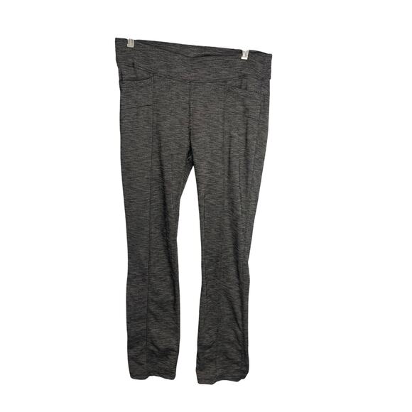 Athleta gray black Tech stretch Metro pants w/ pockets women's size medium - Picture 1 of 6